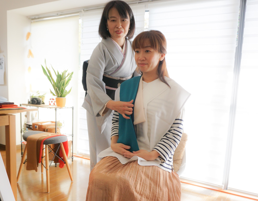 千葉県八千代緑が丘　きものあそび裕　着物出張着付け